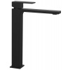 CUBEMIX stojánkova umývadlová batéria bez výpuste, vysoká, čierna mat