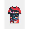 Captain America - Character AOP Men's Short Sleeved T-shirt Velikost: 2XL, Barva: Black