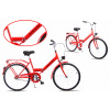 Mestsky bicykel - City Bike 24 Kands Skladací priečinok Červená 2022 (City Bike 24 Kands Skladací priečinok Červená 2022)