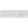 Apple Magic Keyboard Touch ID NumKey Bluetooth® klávesnica nemecká, QWERTZ, Macintosh biela je možné znovu nabíjať, čítačka odtlačkov prstov, s číselnou; MXK73D/A