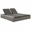 Záhradné lehátko - Vidaxl Double Garden Sun Leb, Polirattan, (Vidaxl Double Garden Sun Leb, Polirattan,)