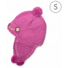Ušianka detská Aida - ružová | zateplená fleecom cz21900