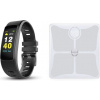 UMAX Stay Active! chytrá váha Smart Scale US10C + chytrý náramek U-Band 116 HeartRate Color UB604