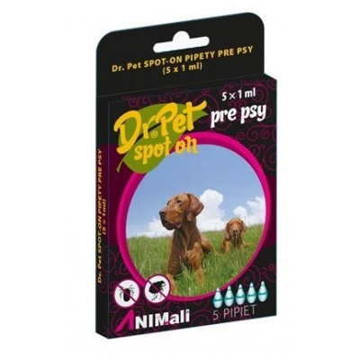 Animall Professional Care Dr.Pet spot-on pipety pre psy 5 x 1 ml