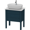 DURAVIT Luv stojaca skrinka pod umývadlo, pod dosku, 2 zásuvky, 638 x 450 x 743 mm, nočná modrá matná lakovaná, LU956509898