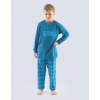 Gina Pyžamo dlhé chlapčenské 69001P petrolejová dunaj 140/146