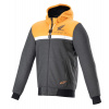 ALPINESTARS Bunda CHROME STREET HOODIE HONDA kolekcia (čierna/sivá/oranžová, veľ. L) 100