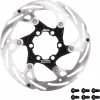 kotouč brzdový FORCE 140 mm, 6 děr, černý