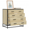 Komoda se zásuvkami sonoma dub 70x41x70 cm kompozitní dřevo Hnědá 849080