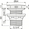 ALCA Umývadlová výpusť 5/4