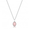 BROSWAY oceľový náhrdelník Essentials s ruženínom BWBNL131