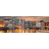 CLEMENTONI Panoramatické puzzle Žiarivý Amsterdam 1000 dielikov