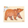 VIGA Montessori puzzle s úchytmi Medveď