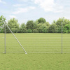 zahrada-XL Plot s stĺpmi Strieborná 1.6 x 10 m Oceľ 3350723