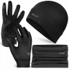 Súprava 4FIZJO - Čiapka, nákrčník, rukavice L/XL čierna veľ. L/XL