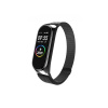 Kovový náramek milánský tah pro Xiaomi Mi Band 5 a Mi Band 6 Barva: Černý