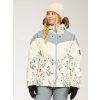 Billabong DAYTIME PUFFER WHITE FLORAL zimná dámska bunda - S