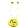 AppleMix Slúchadlá JELLIE MONSTERS - 3,5 mm jack - slúchadlá + kryt - farebné príšerky - Deman - žltá