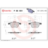 BREMBO Sada brzdových platničiek kotúčovej brzdy BREMBO P 85 061