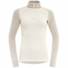 Funkčné tričko DEVOLD Duo Active Merino 205 Zip Shirt W raw white