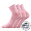 VoXX ADVENTURIK / Detské slabé ponožky, 3 páry - ružová 25-29