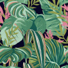 MINDTHEGAP Tropical Foliage Anthracite - tapeta