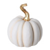 Dekorácia tekvica 15x15x18cm keramika biela