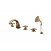 MORAVA RETRO - 5-otvorová vaňová batéria, stará mosadz (bronz) MK369.0PSM, RAV Slezák Farba: Stará mosadz (bronz), Rozmer: 3,8