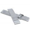 LAVVU LPSNS18 Stříbrný kovový tah MESH Band Silver - 18mm