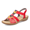 Dámske sandále RIEKER 60804-33 červená S5 42