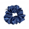 Gumička Scrunchie saténová luxusná Classic tmavomodrá