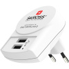 SKROSS DC10 USB nabíjecí adaptér EU, 2x USB-A, 12W, typ C