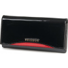 Peterson Čierna veľká kožená peňaženka Y003 PTN BC-467-BLACK RED ONE SIZE