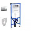 Laufen - podomietková nádržka CW2 s úchytmi + tlačidlo lesklý chróm AW1 + zvuková izolácia