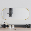vidaXL Nástenné zrkadlo zlaté 70x30 cm oválne - Zlato - 71847-26596