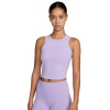 Dámsky top Nike One Fitted Dir-Fit Short Sleeve Crop Tank - lilac bloom/black - Fialový (XL)
