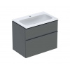 Geberit iCon Skrinka s umývadlom, 80x50x60 cm, 2 zásuvky, lávová 502.336.JK.1