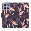 Flip pouzdro iSaprio - Motorola Moto G86 5G - Ornamental Flowers 02 s kapsičkami na karty (Flipové knížkové pouzdro, obal, kryt iSaprio s přihrádkami na karty a motivem)