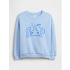 GAP Baby mikina s logom Modrá 18-24M Modrá Modrá