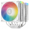 DEEPCOOL chladič AG620 WH ARGB V2 / 2x 120mm fan / 6x heatpipes / PWM / pro Intel i AMD / bílý