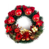 Červený adventný veniec okrúhly
