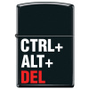 Zippo zapalovač Ctrl Alt Del