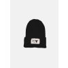 BLACK SAND BEANIE / Čierna merino čiapka M