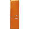 SMEG 51's Retro Style FAB32 kombinovaná chladnička s mrazákom dole oranžová