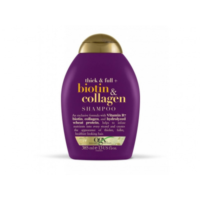 OGX šampón BIOTIN - KOLAGEN olej huste a plné vlasy 385ml