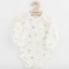Dojčenské bavlnené body s dlhým rukávom New Baby Zoe Biela 68 (4-6m)