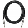 CASCHA Standard Line Guitar Cable Straight Black Tweed 3m
