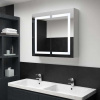 vidaXL LED kúpeľňová zrkadlová skrinka 80x12,2x68 cm 285123