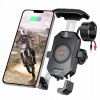 DRŽIAK NA TELEFÓN NA MOTOCYKEL S ANTIVIBRAČNOU INDUKČNOU NABÍJAČKOU + USB-C