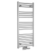 AQUALINE ALYA 50 x 118,8cm 345W kúpeľňový radiátor rovný, stredové pripojenie, chróm, LLS302